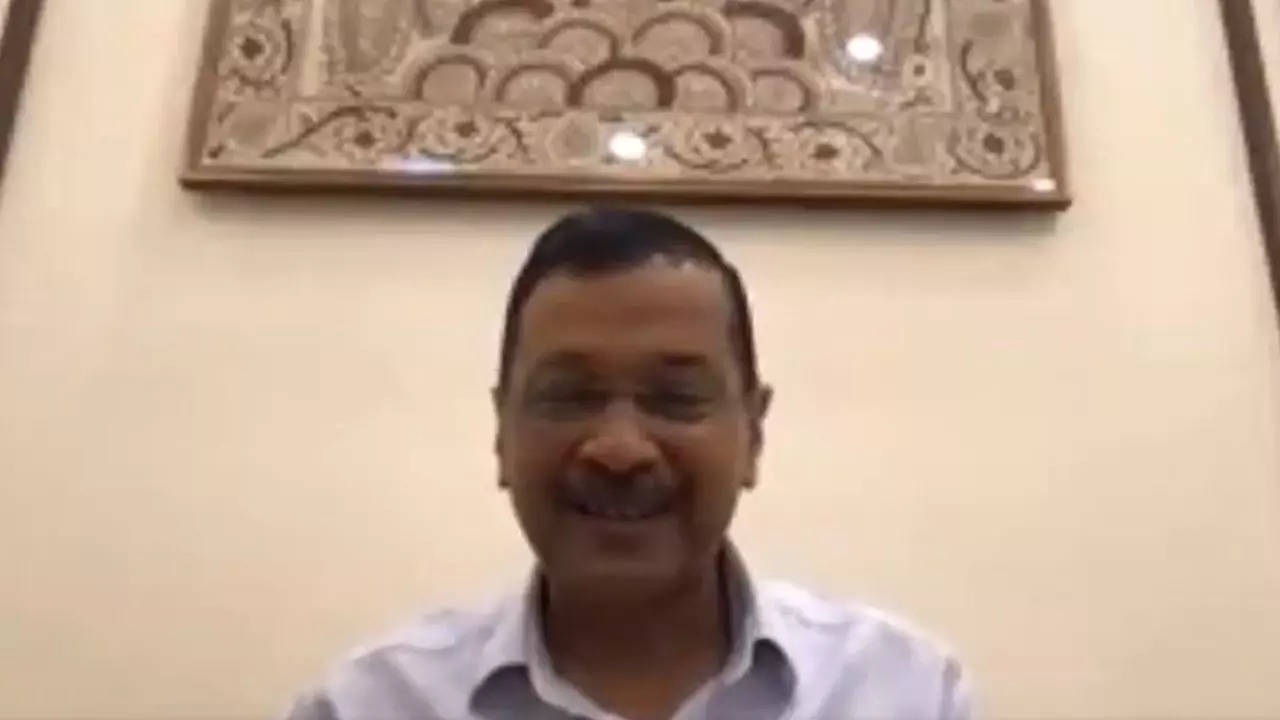 Arvind Kejriwal in video call with Mehraj Malik, AAP's first J&K MLA