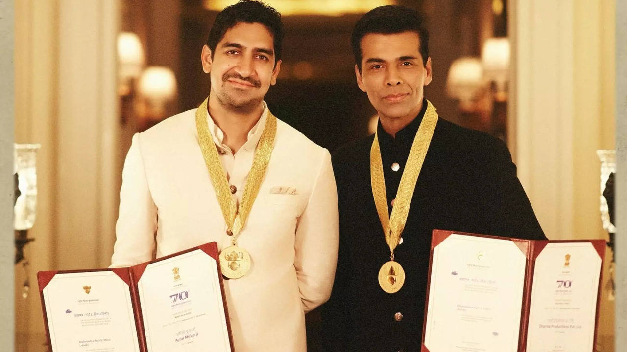 Karan Johar Expresses 'Gratitude' As He Shares Pics From National Award Ceremony Ft Brahmastra Director Ayan Mukerji