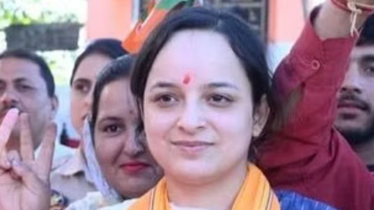 Lone BJP woman candidate Shagun Parihar.