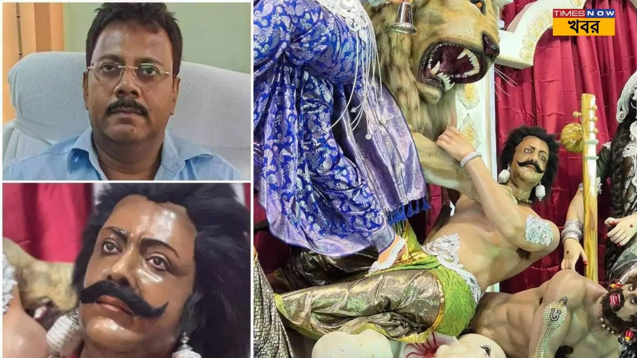 Durga Puja 2024 viral asur pic claims same to same Sandip ghosh face