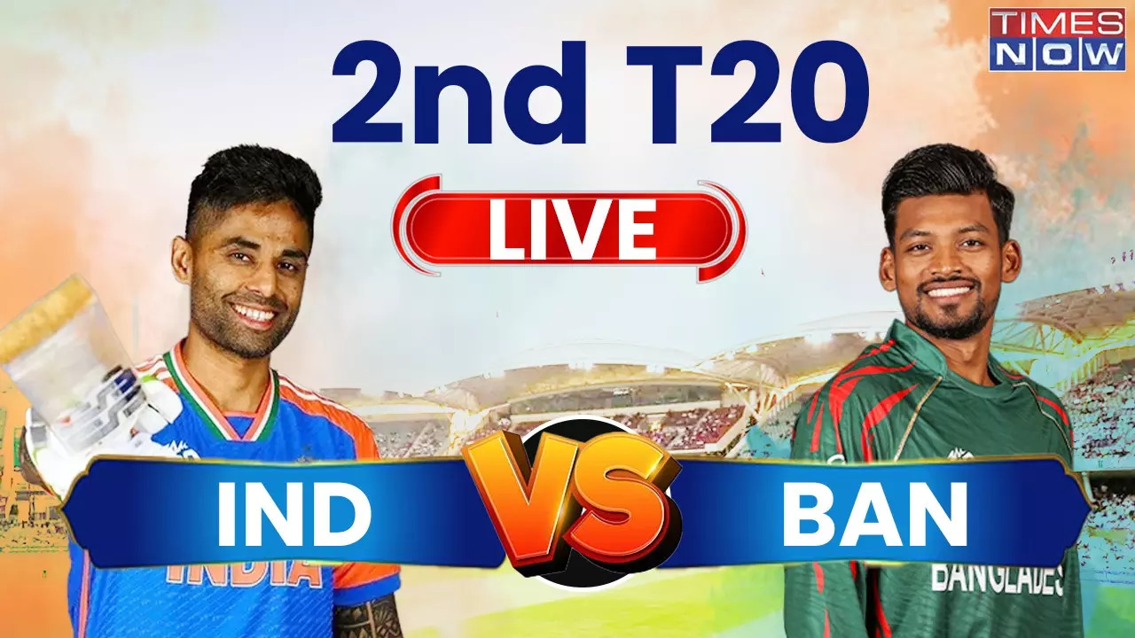 IND vs BAN Live Score 2nd T20I Nitish Reddy Rinku Singh Power India To 221