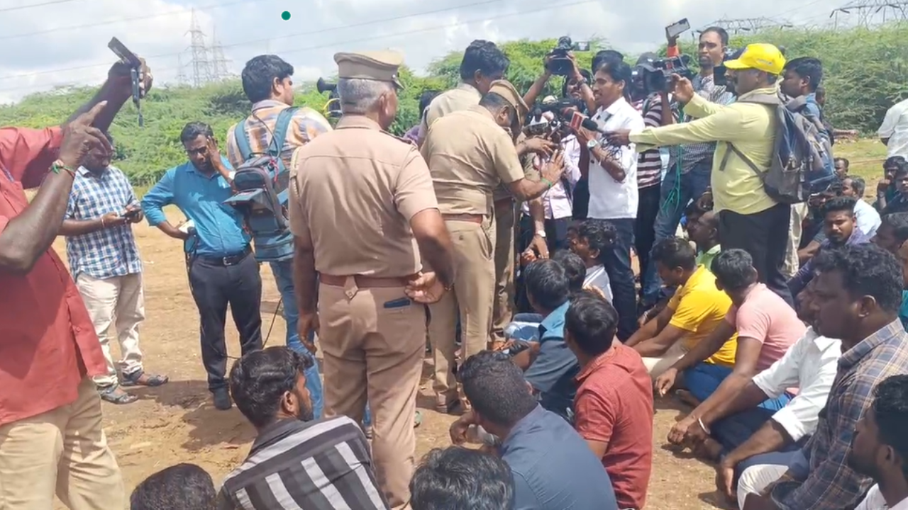 Samsung workers' protest in Chennai