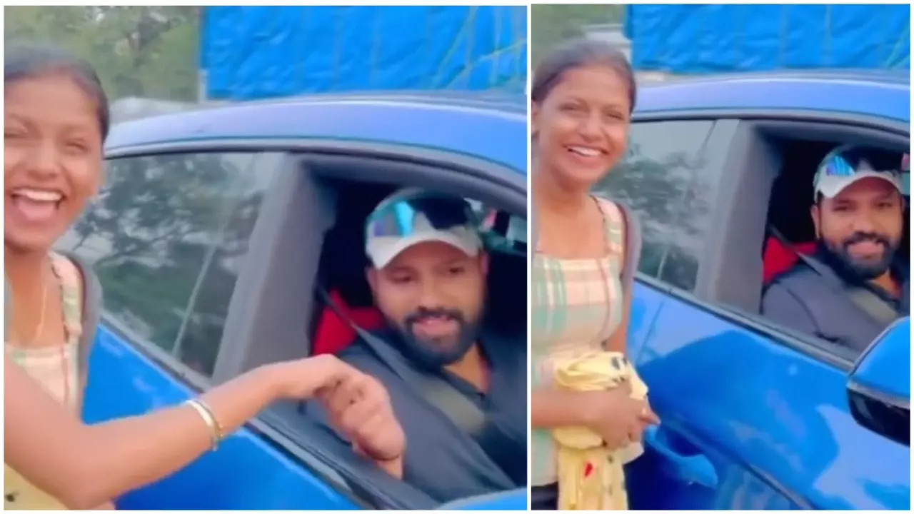 Rohit Sharma Stuck In Mumbai Traffic Wins Hearts! Extends Birthday Wish To Fan : WATCH Viral Video