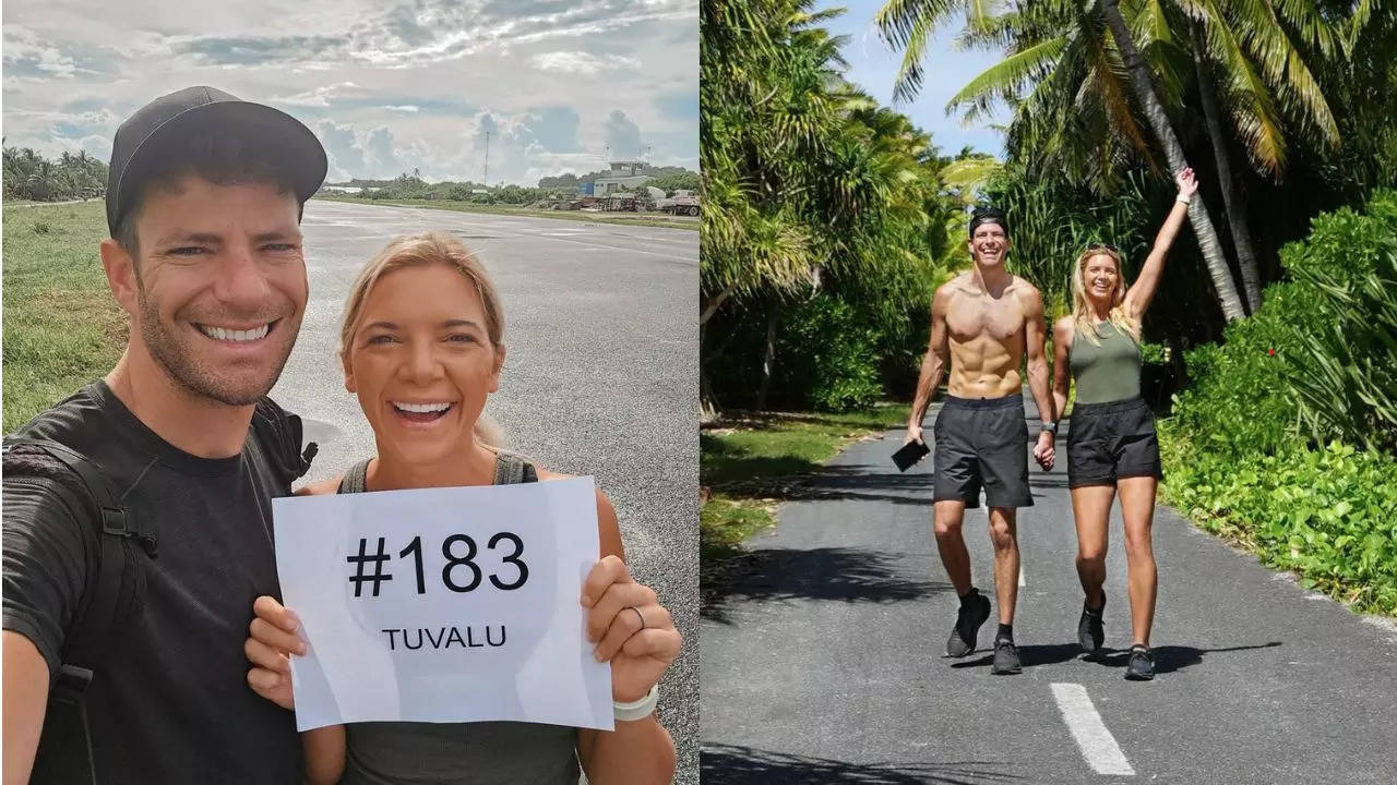 Meet The Couple Who Walked Across The ‘Least-Visited Country’ In The World In Just 30 Seconds! Credit: Instagram/hudsonandemily