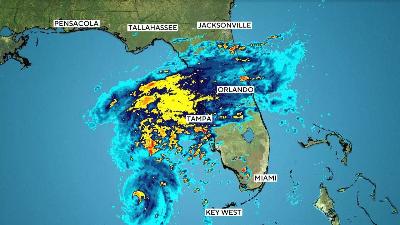 Map shows Hurricane Milton path over Florida