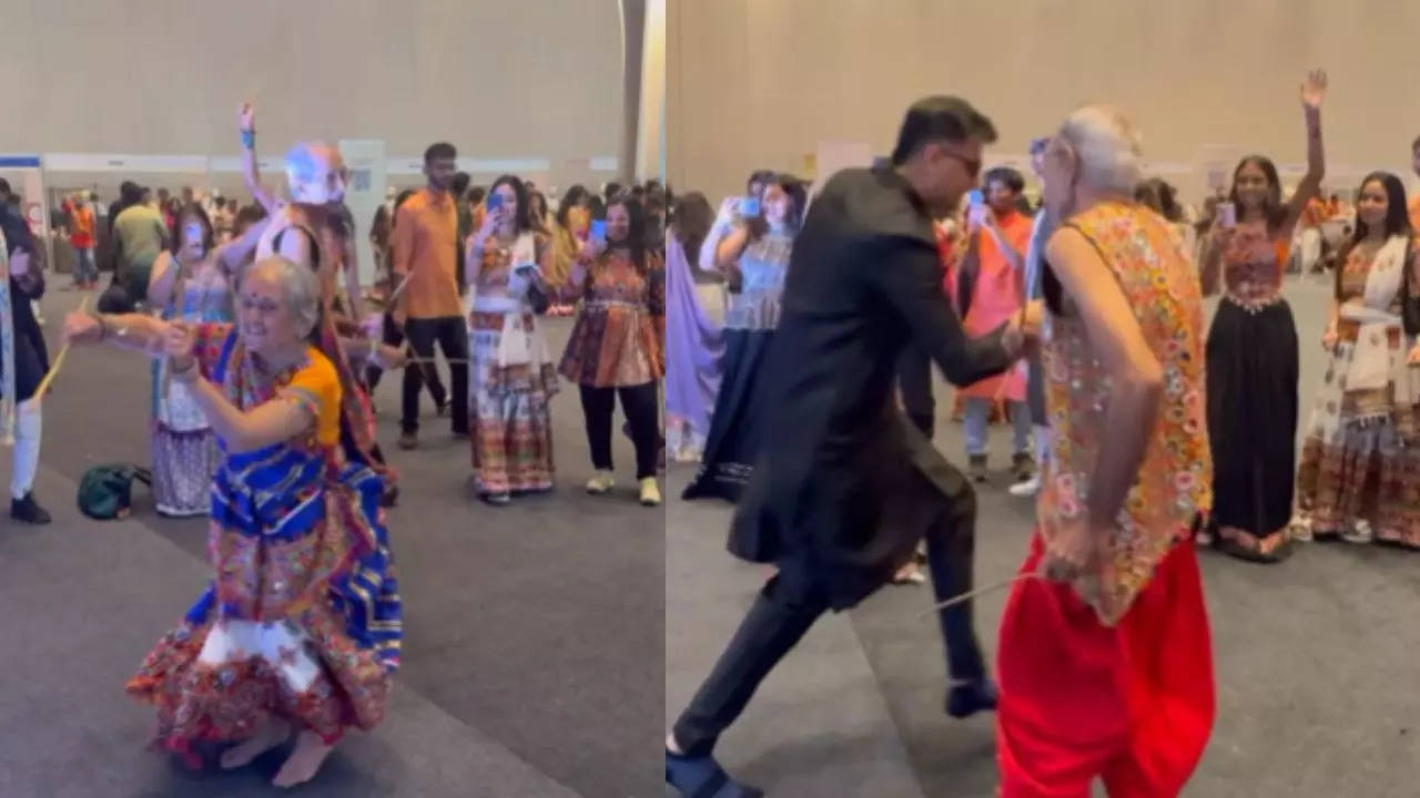 Video of elderly couple's dandiya dance goes viral