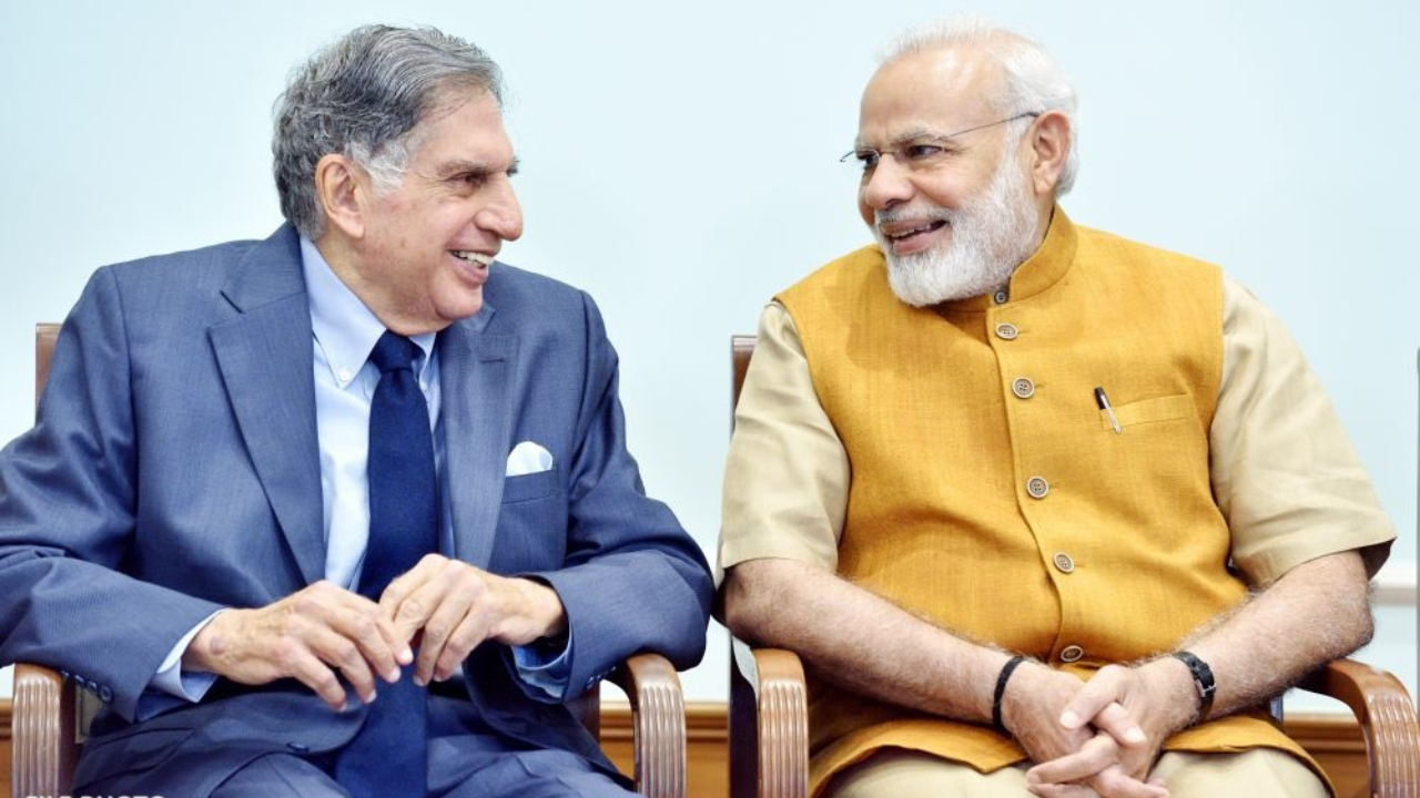 Ratan Tata with PM Modi