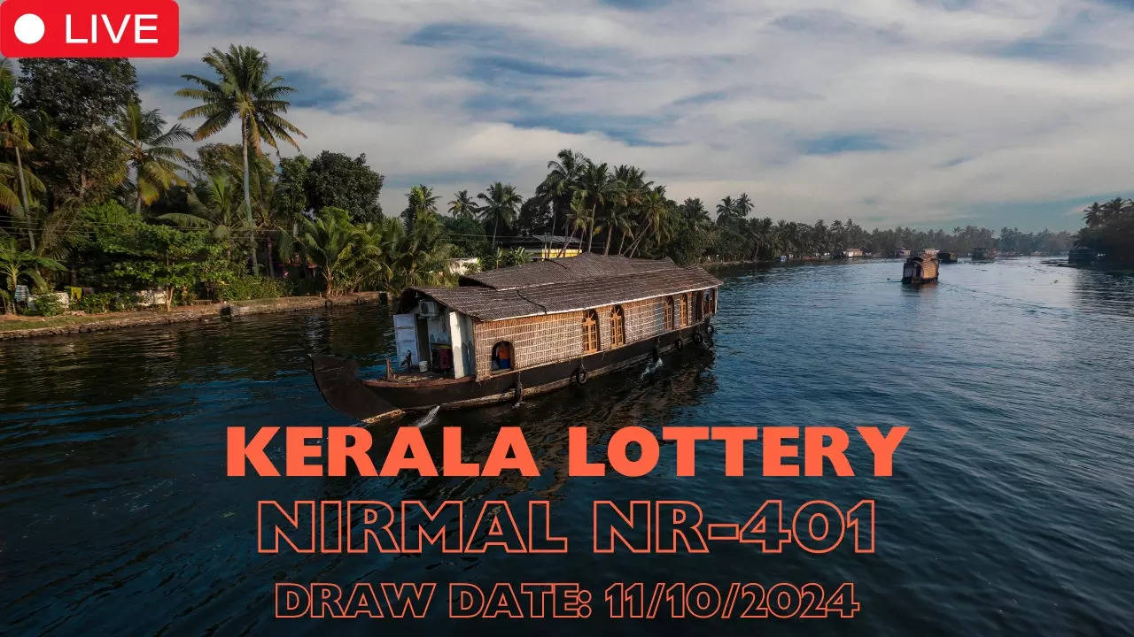 Kerala State Lotteries' Nirmal NR-401 lottery result for Friday, October 11, 2024, will determine the winner of its Rs. 70 lakh first prize, among others.