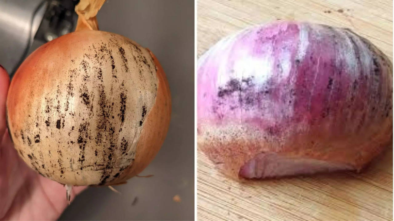 what is the black coating on the onions, can we use those onions, is it harmful to health ?