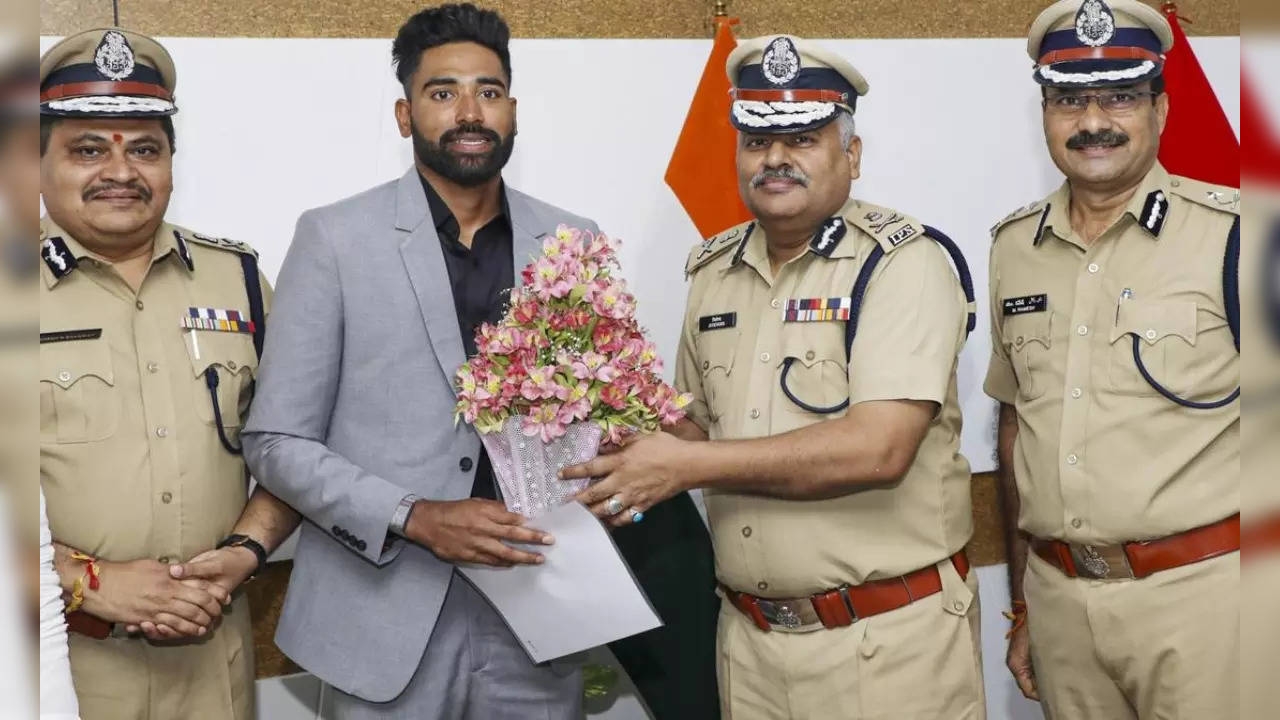 India Pacer Mohammed Siraj Appointed Telangana Deputy Superintendent Of Police