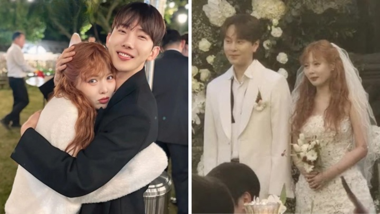 HyunA And Yong Junhyung Tie The Knot; Uhm Jung-Hwa, TVXQ's U-KNOW, 2AM's Jo Kwon Attend Dreamy Ceremony