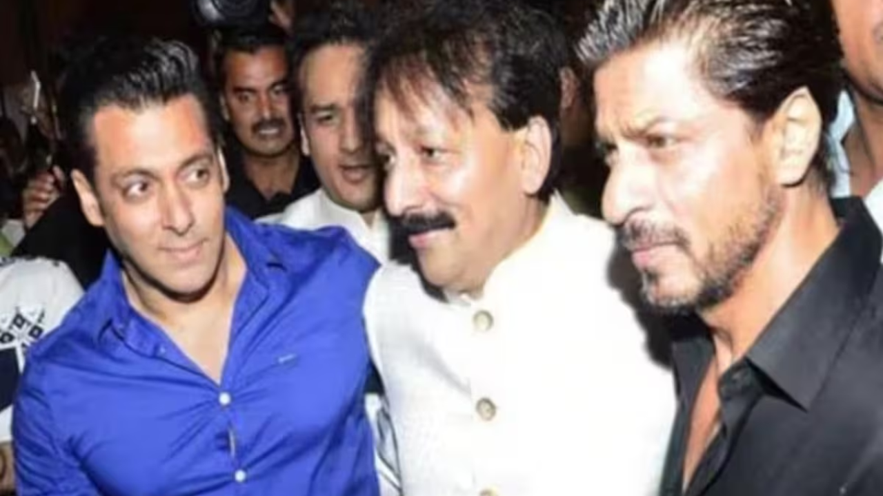 baba siddique shah rukh and salman khan