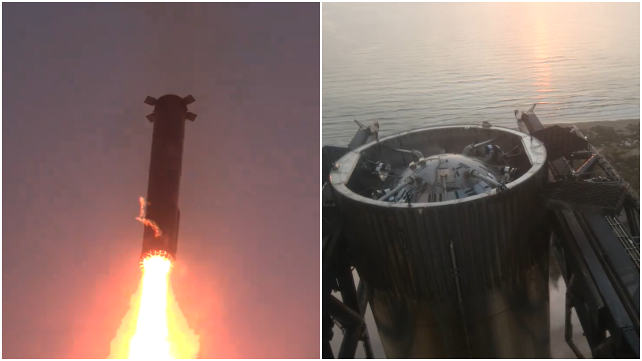 SpaceX Starship's Super Heavy Booster Caught Mid-Air After Rocket's Successful Launch