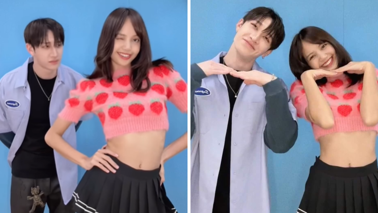 Blackpink's Lisa Reunites With 97 Liner Bestie Stray Kids' Bang Chan For Moonlit Floor Dance Challenge