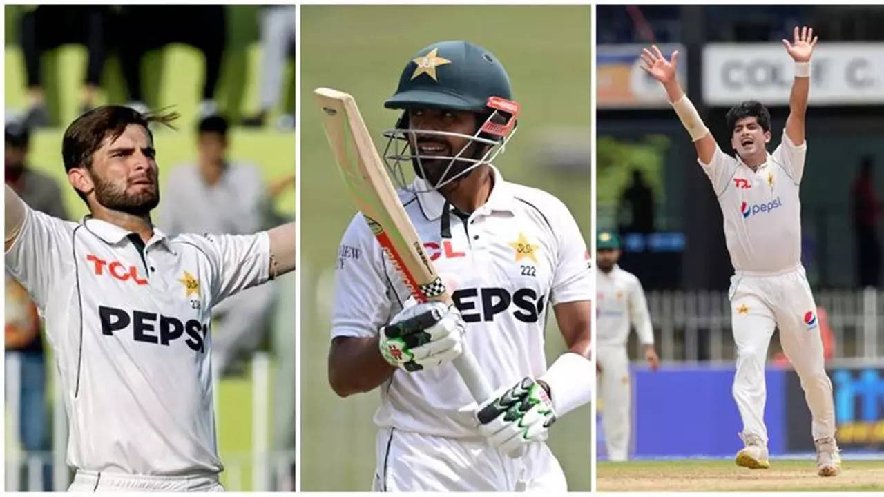 Babar Azam, Shaheen Shah Afridi, Naseem Shah