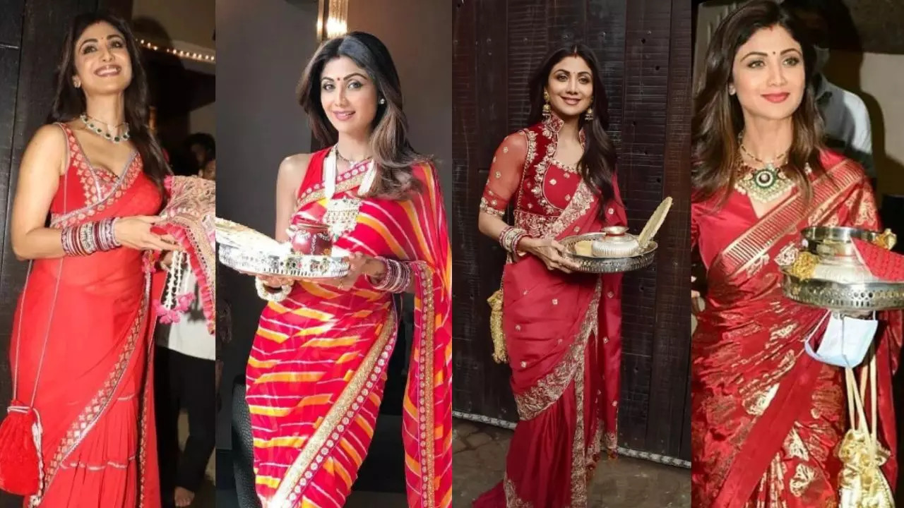 Shilpa Shetty Karwa Chauth Looks