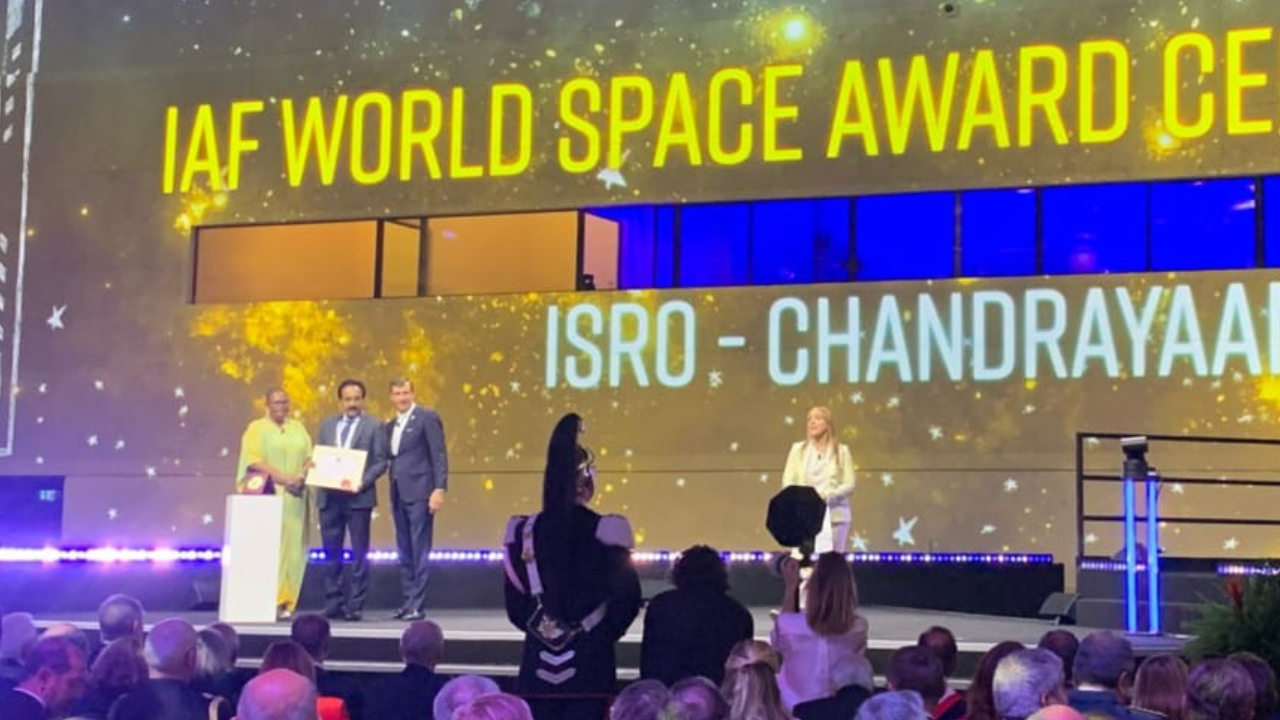 ISRO Chairman S Somanath Receives IAF World Space Award