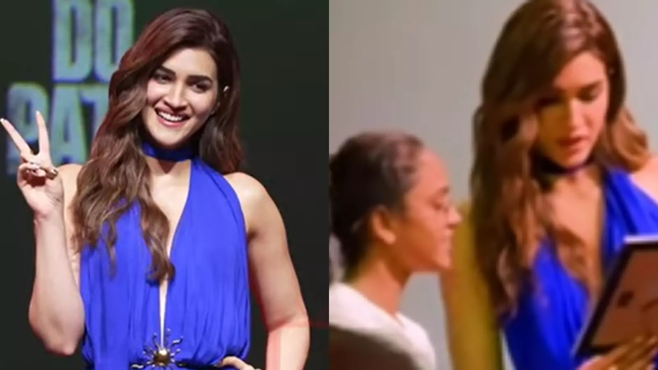 Kriti Sanon Wins Hearts With Her Sweet Gesture With Little Girl At Do Patti Trailer Launch