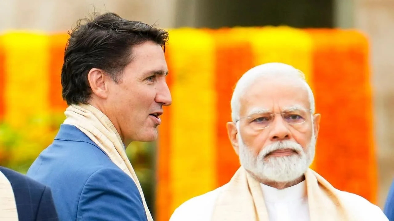 PM Modi with Justin Trudeau