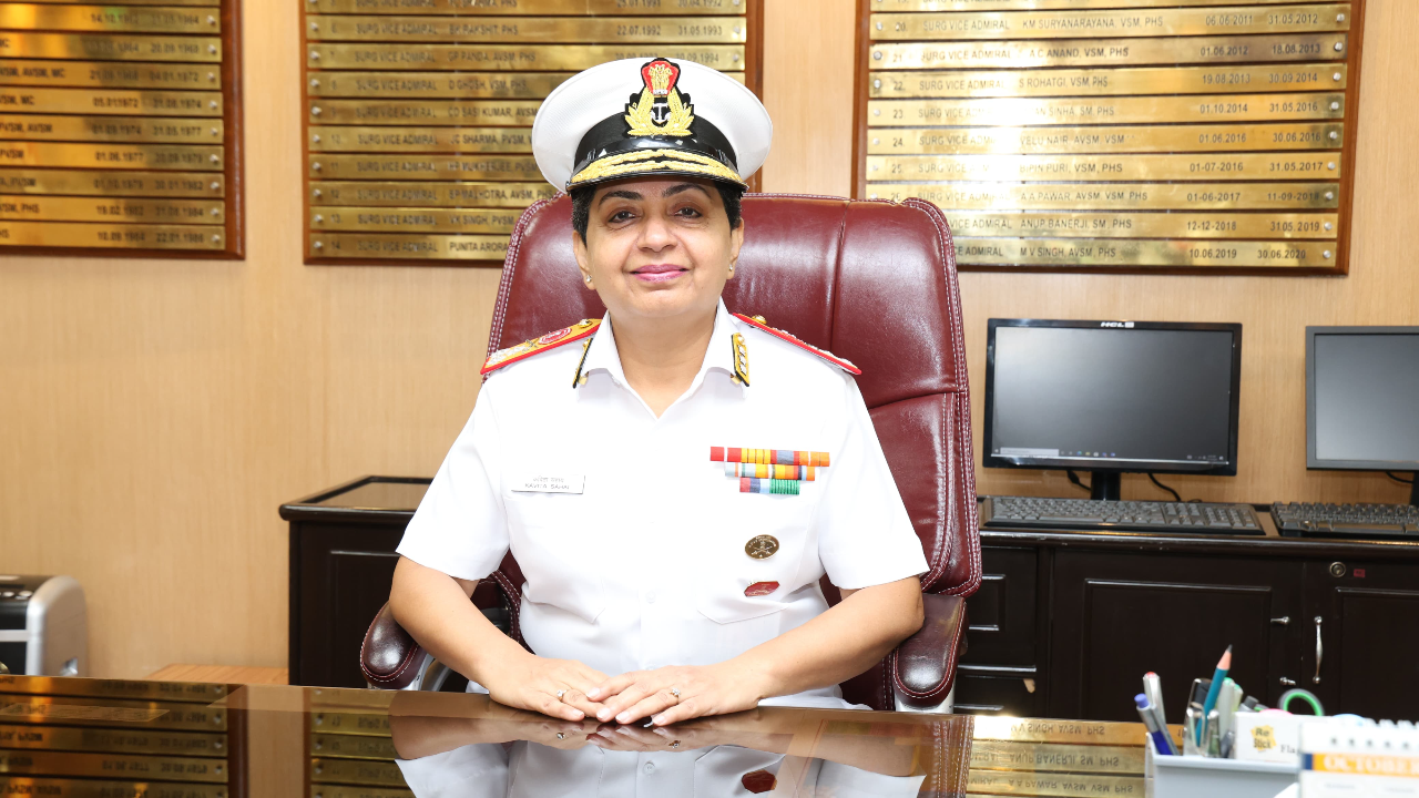 Surgeon Vice Admiral Kavita Sahai Takes Charge as Director General Medical Services- Navy