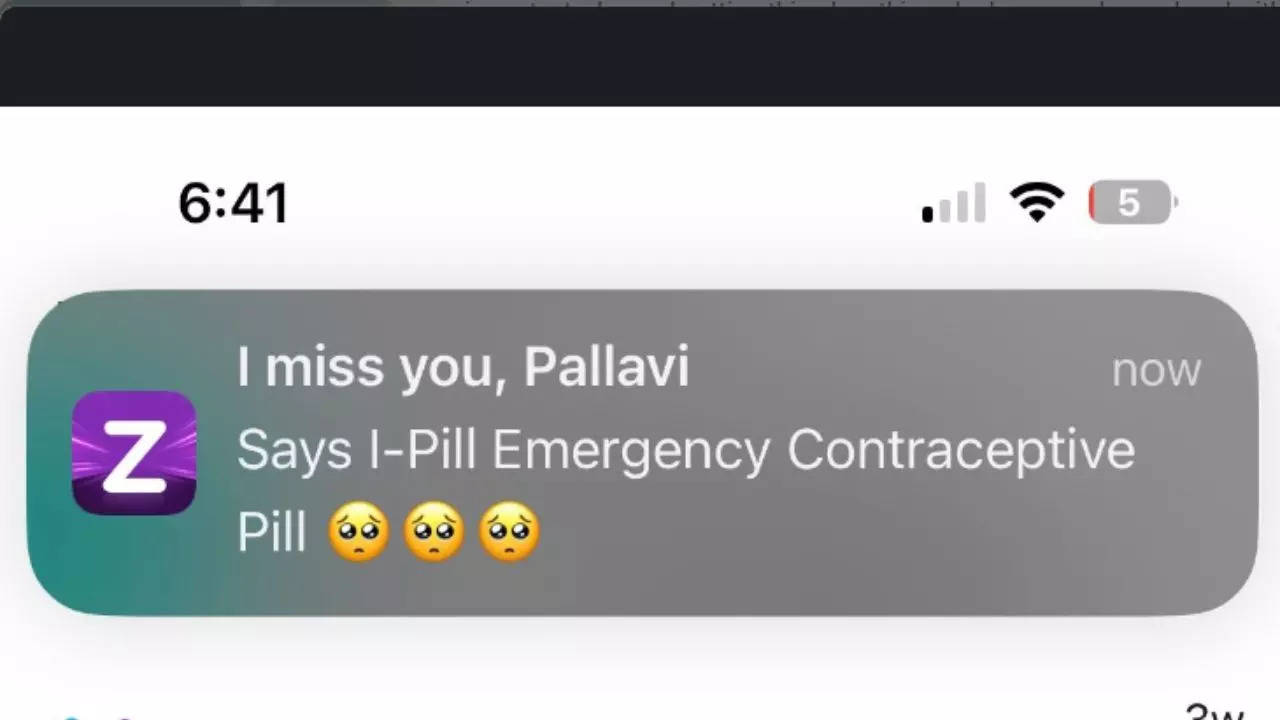 Woman Gets 'Miss You, Says I-Pill' Notification From Zepto