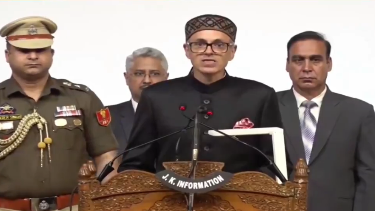 Breaking News Live Updates Omar Abdullah Becomes 1st CM Of JK Union Territory