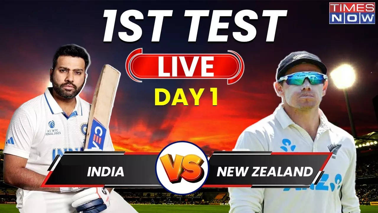 IND Vs NZ 1st Test Day 1 Highlights Play Called Off Due To Rain With No Action Possible Toss Yet To Happen