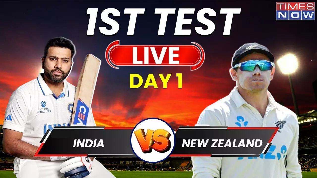 IND Vs NZ 1st Test Day 1 Live Score Play Called Off Due To Rain