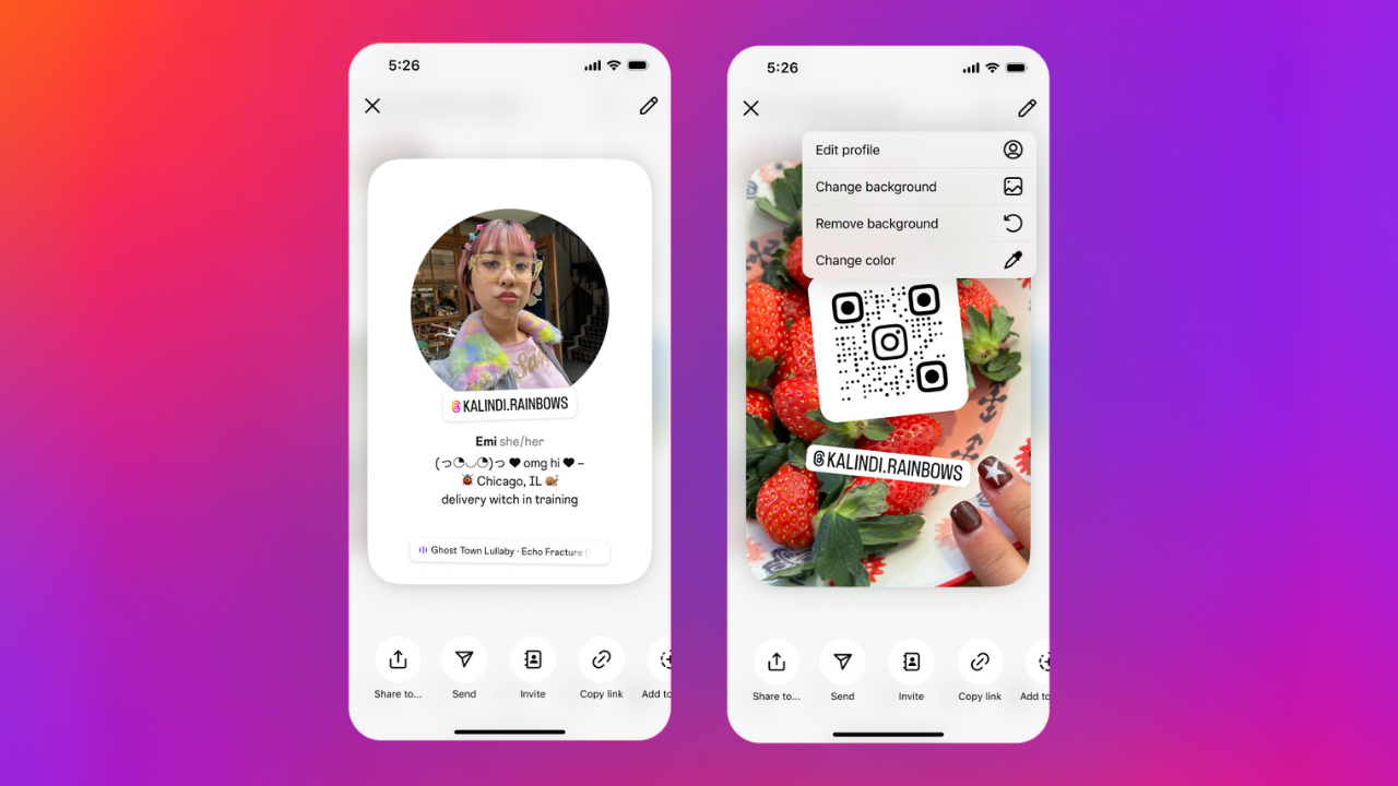 Instagram Profile Cards