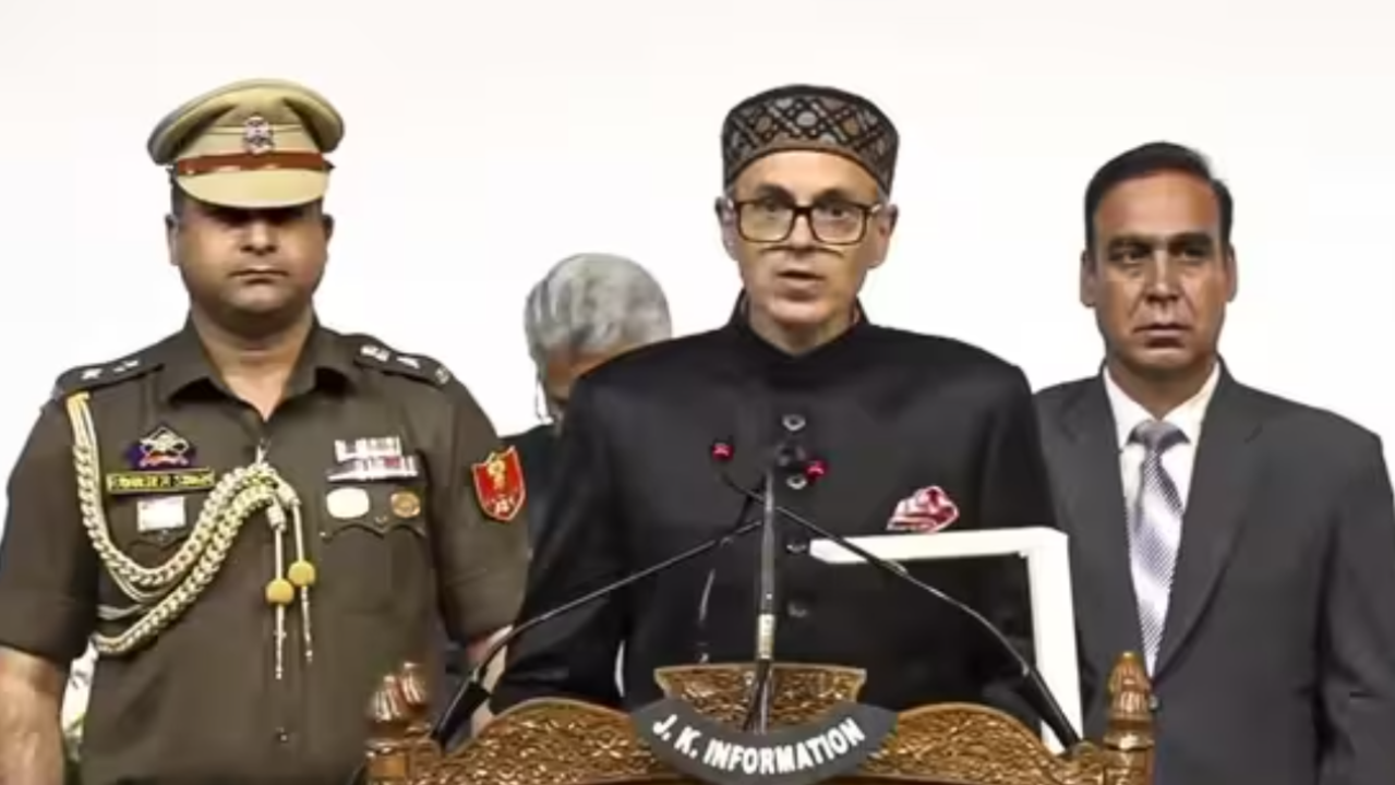 Omar Abdullah took oath as the Chief Minister of Jammu and Kashmir today