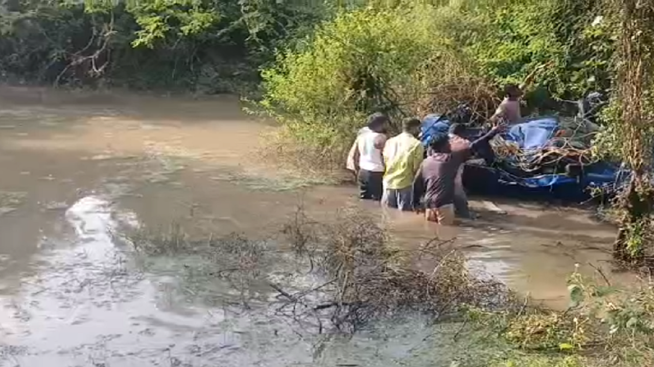 7 Dead After Car Falls Into Stream In Telangana's Medak District