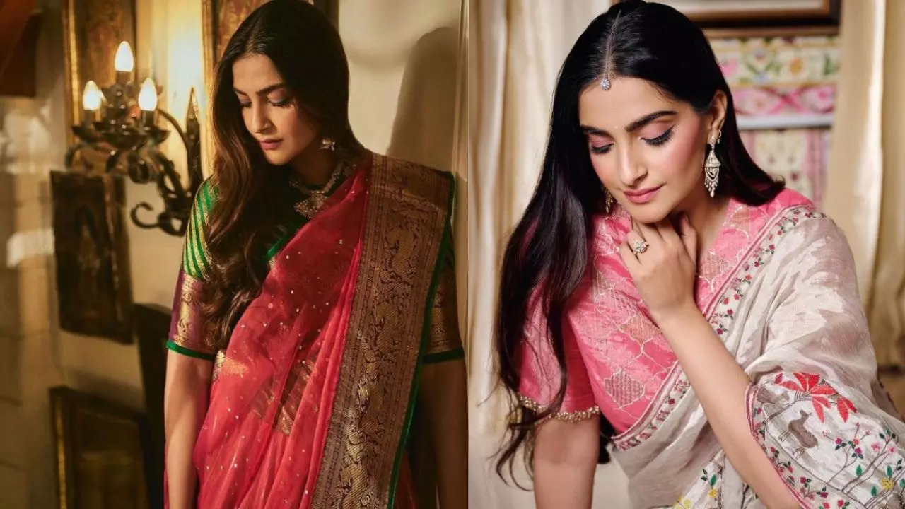 Sonam Kapoor Karwa Chauth Look. (Image: Pinterest)