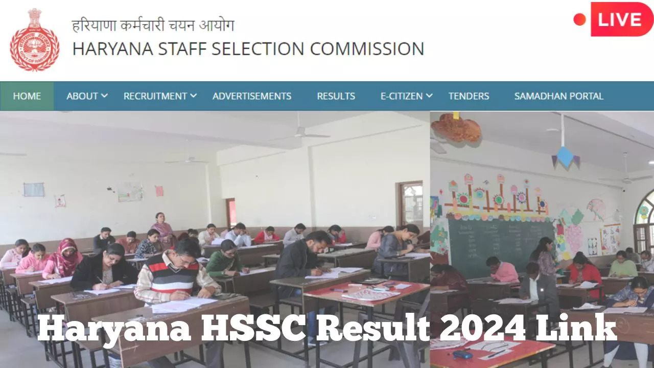 HSSC Result Today Haryana LIVE HSSC Group C D Result Today on hsscgovin Direct Link to check Haryana CET Results