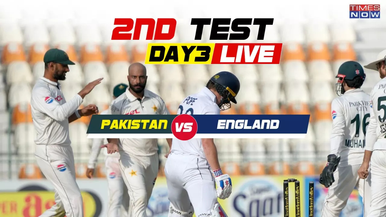 PAK vs ENG 2nd Test Day Three Live Updates England Hit Back Pakistan Lose 8 Wickets