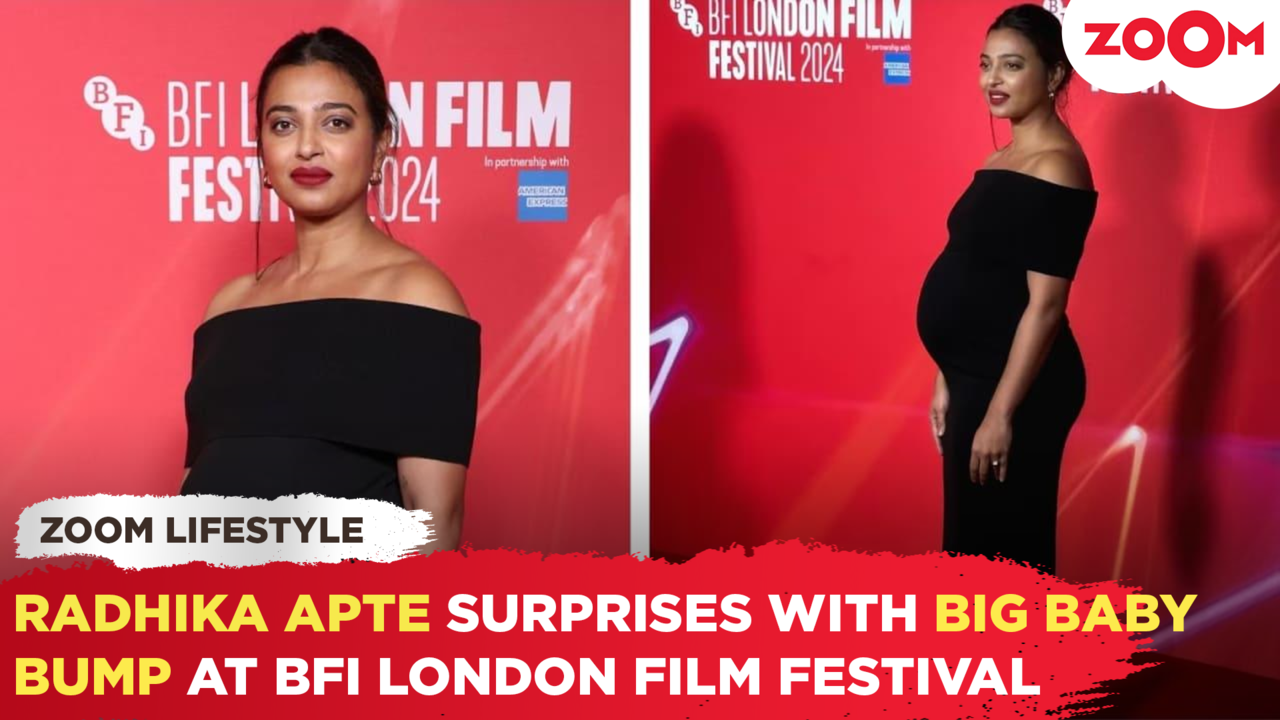 decoding pregnant radhika apte's off-shoulder bodycon dress at bfi london film festival