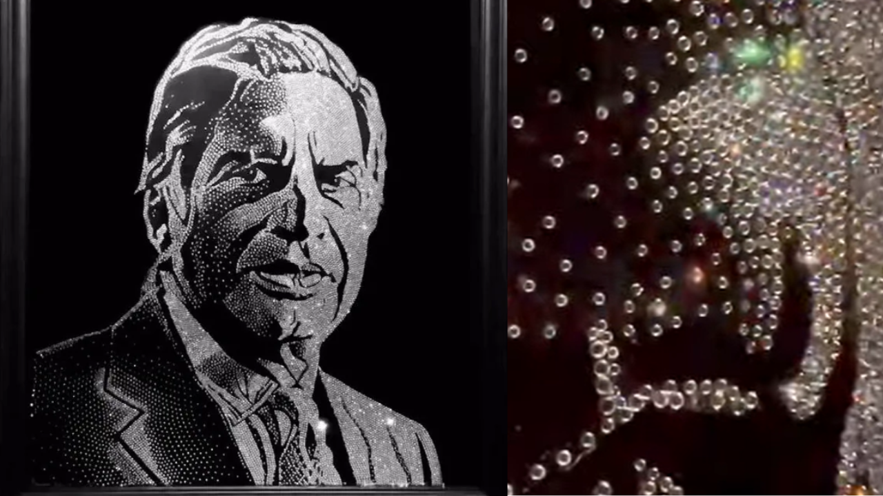 Ratan Tata Diamond Portrait  (1)