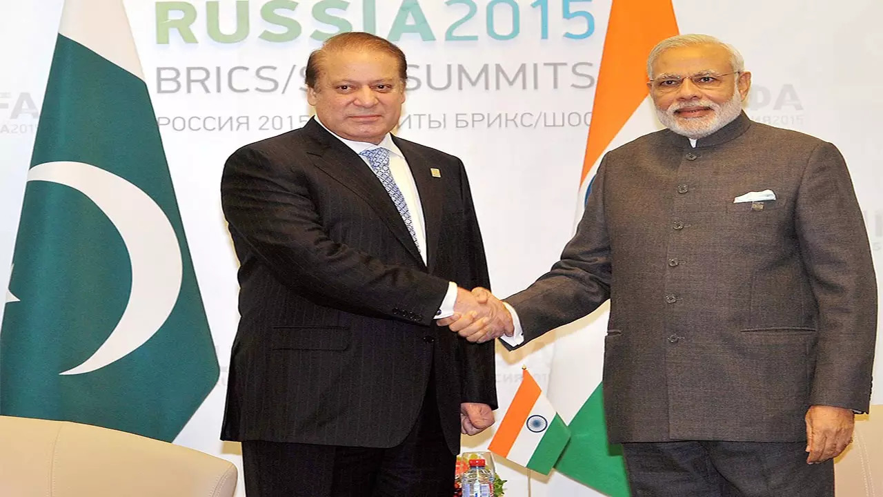 Nawaz Sharif with Prime Minister Narendra Modi (File Photo)