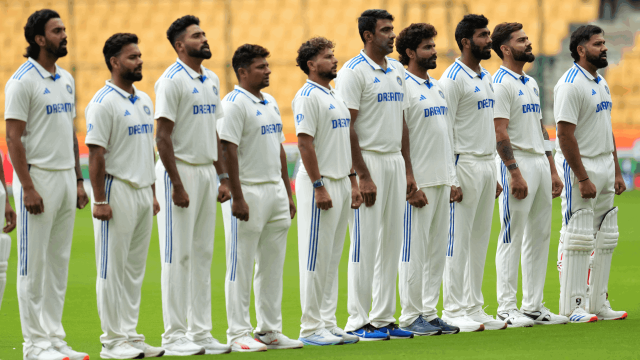 India Test Team 2024 National Anthem AP