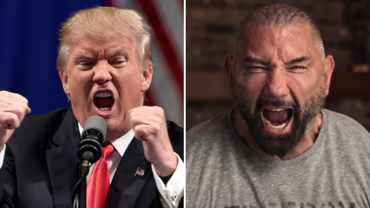 Dave Bautista Mocks Donald Trump.