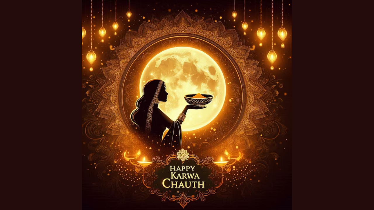 Happy Karwa Chauth 2024: Top 50 Wishes, Messages, Greetings and Quotes To Share With Your Husband Or Wife