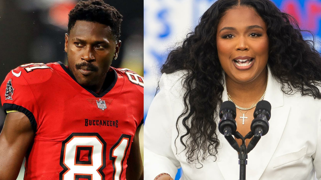 Antonio Brown and Lizzo