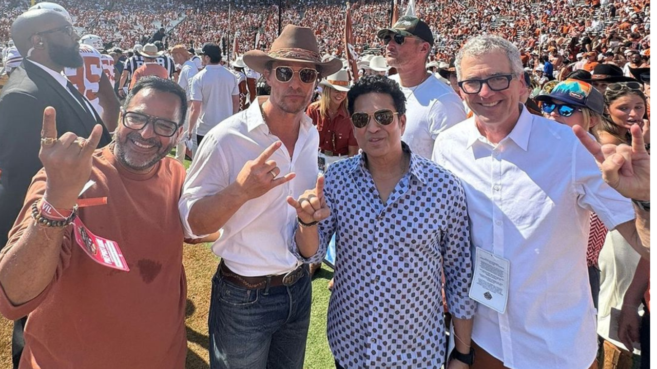 Sachin Tendulkar Has Interstellar Conversation With Matthew McConaughey. Fan Goes 'Not The Crossover I Ever Imagined'