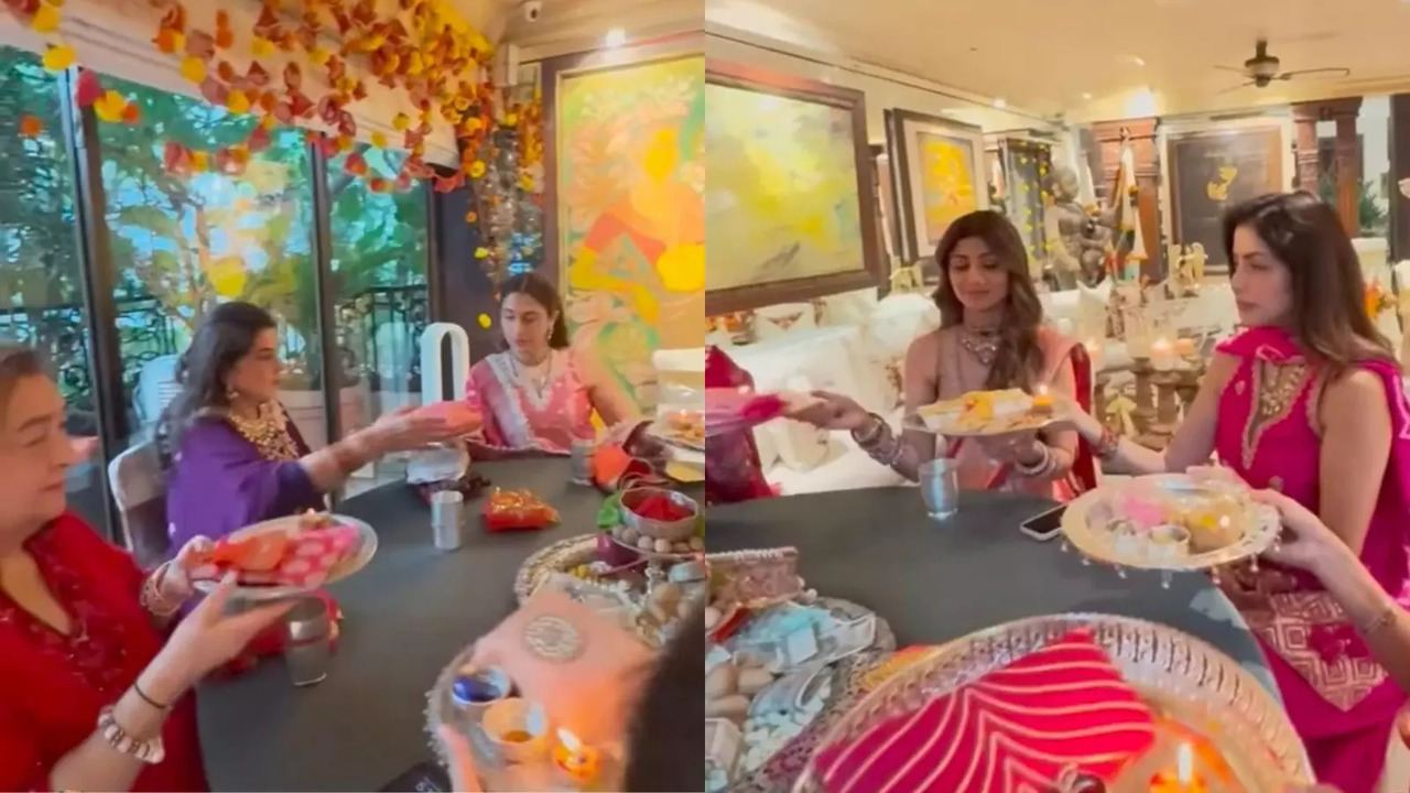 Shilpa Shetty Shares Inside Video From Sunita Kapoor's Karwa Chauth Pooja. WATCH