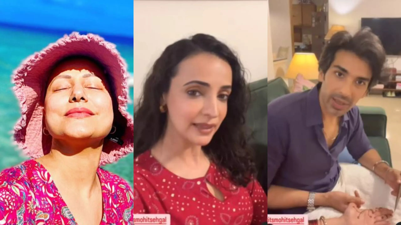 TV Newsmakers Today: Hina Khan Vacation In Maldives, Mohit Sehgal Turns An Artist For Wife Sanaya Irani