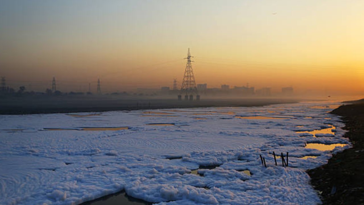 Froth in Yamuna river (Representational Image)