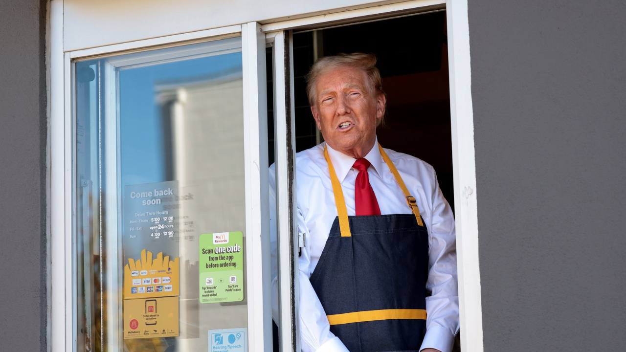 Donald Trump Surprises McDonald's Customers, Dishes Out Fries in Pennsylvania