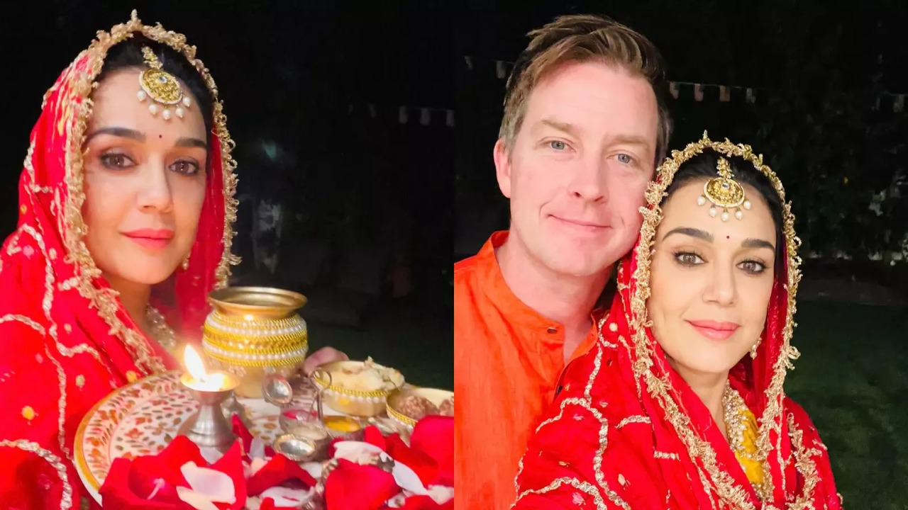 Preity Zinta's Karwa Chauth Selfie Ft Hubby Gene Goodenough Is All Things Love