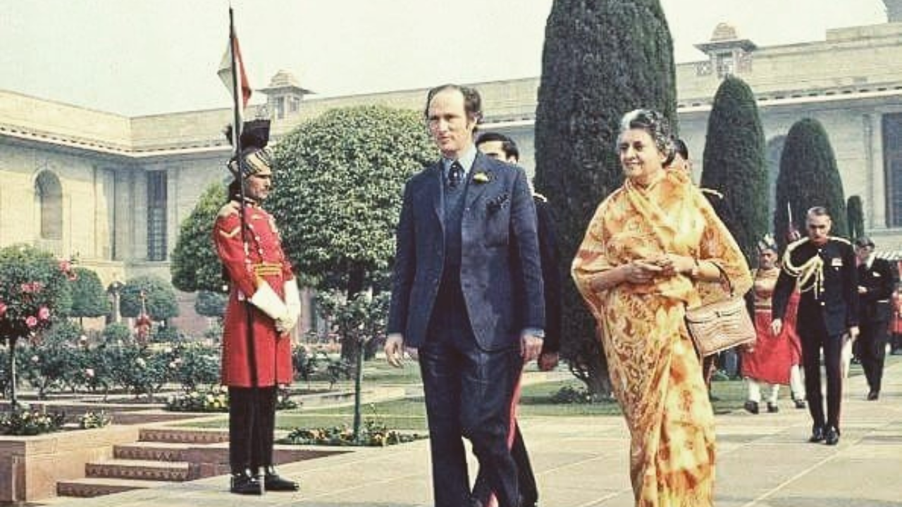 India Gandhi and Pierre Trudeau