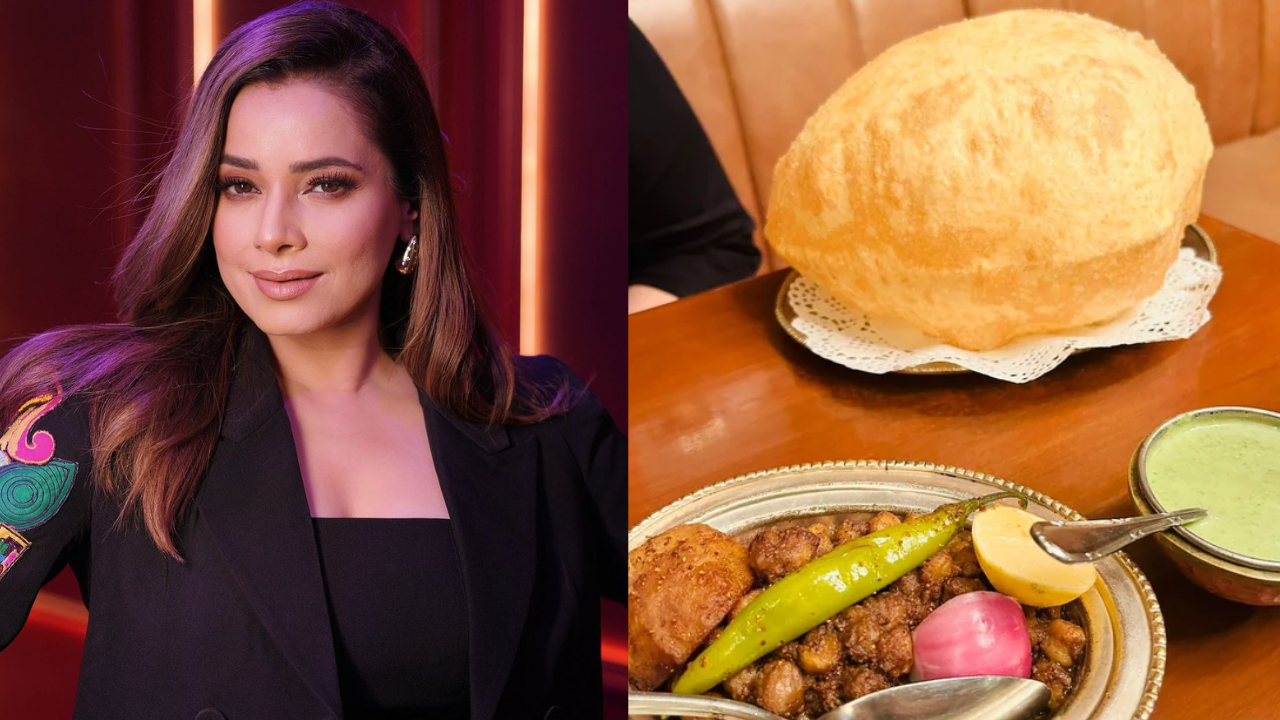 Neelam Kothari eats Chole Bhature at Kwality restaurant