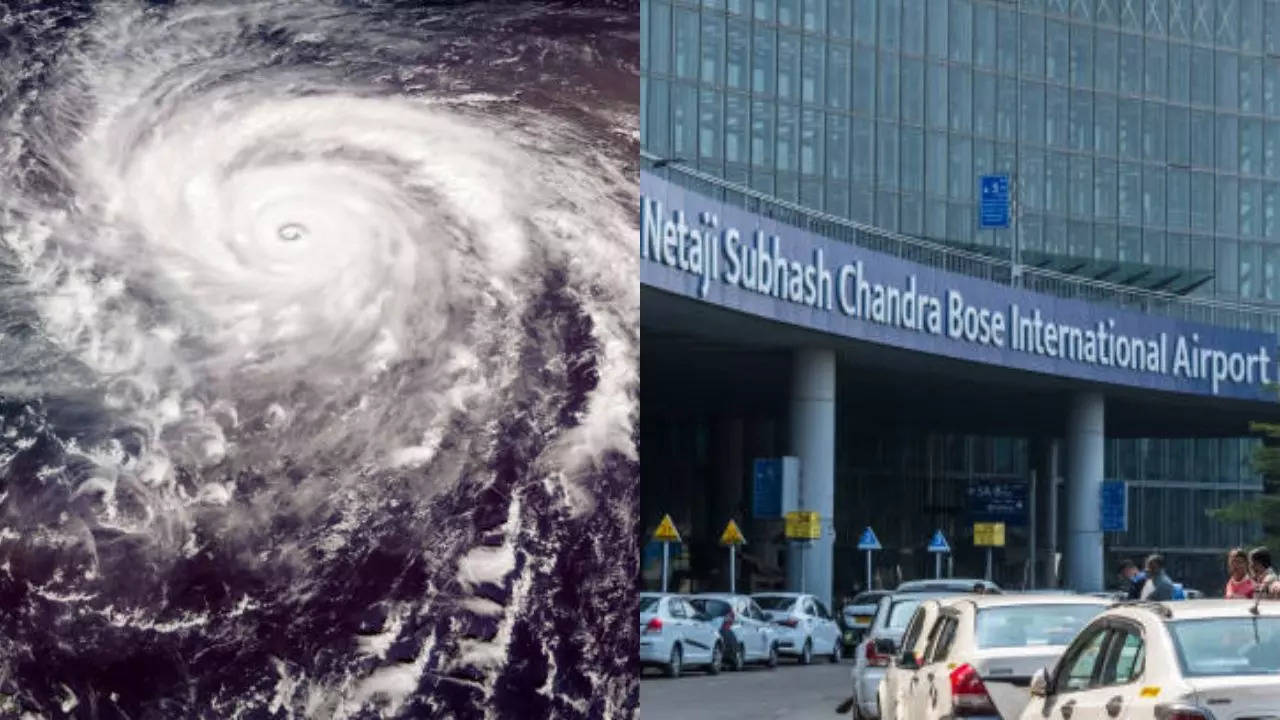 weather tomorrow kolktata cyclone dana to bring heavy rainfall in kolkata airport authorities on alert preparations underway